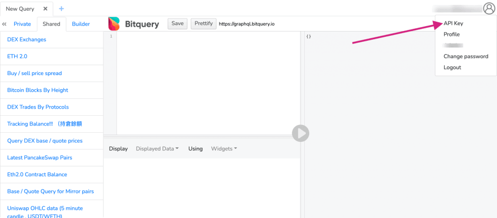 Bitquery GraphQL API Key